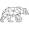 SG002K Niedźwiedź geometryczny - szablon malarski