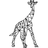 SG014K Żyrafa geometryczny - szablon malarski