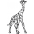 SG014K Żyrafa geometryczny - szablon malarski