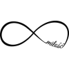 Naklejka I03 Infinity / Nieskończoność miłość