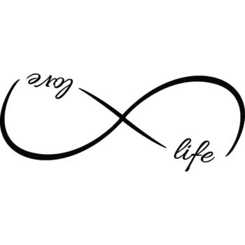 Naklejka I07 Infinity / Nieskończoność love life