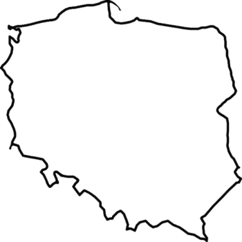 M001 Mapa Polski kontur