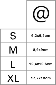 tabela z rozmiarami pojedynczych elemetów