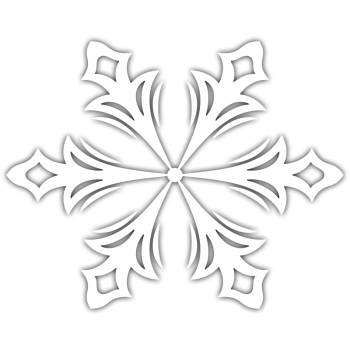 Ś003 - Naklejka ze śnieżynką