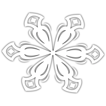 Ś004 - Naklejka ze śnieżynką
