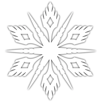 Ś006 - Naklejka ze śnieżynką