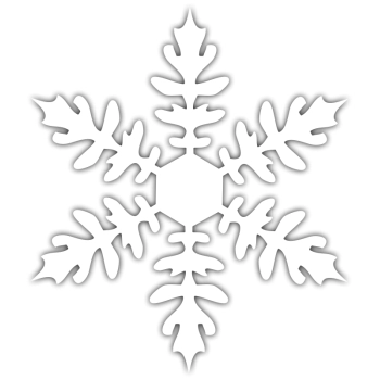 Ś012 - Naklejka ze śnieżynką
