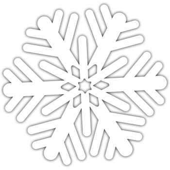 Ś014 - Naklejka ze śnieżynką