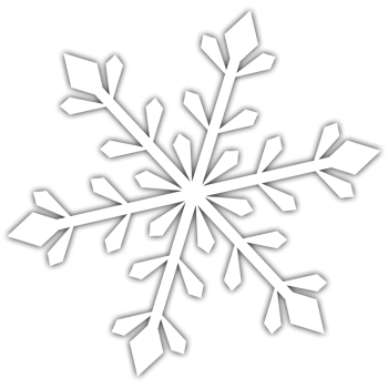 Ś016 - Naklejka ze śnieżynką
